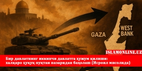 Бир давлатнинг иккинчи давлатга ҳужум қилиши:  халқаро ҳуқуқ нуқтаи назаридан баҳолаш (Исроил мисолида)
